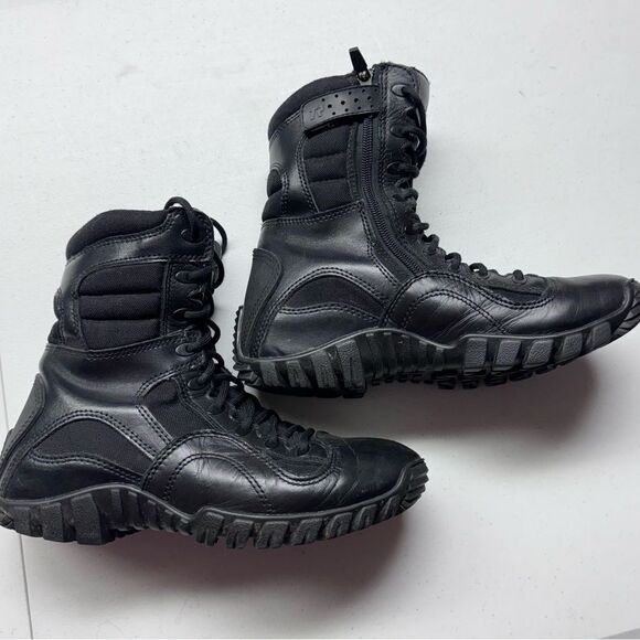 Vibram Tactical Black Boots size 6W military combat shoes
